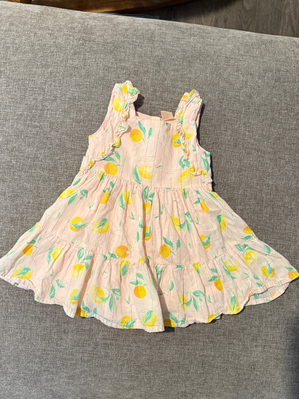 OshKosh Kids Pink Lemon Print Sundress